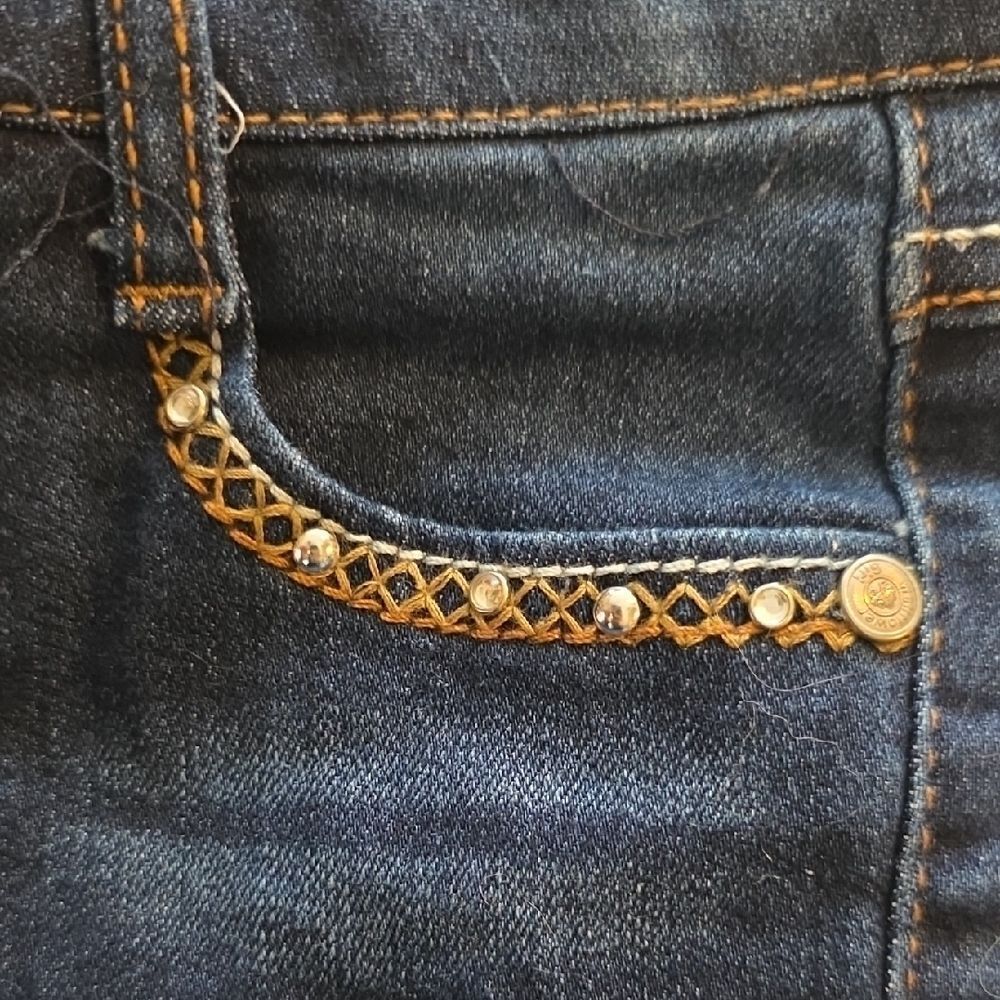 Wallflower Navy Kids Jeans with Embellished Pockets - Picture 4 of 8